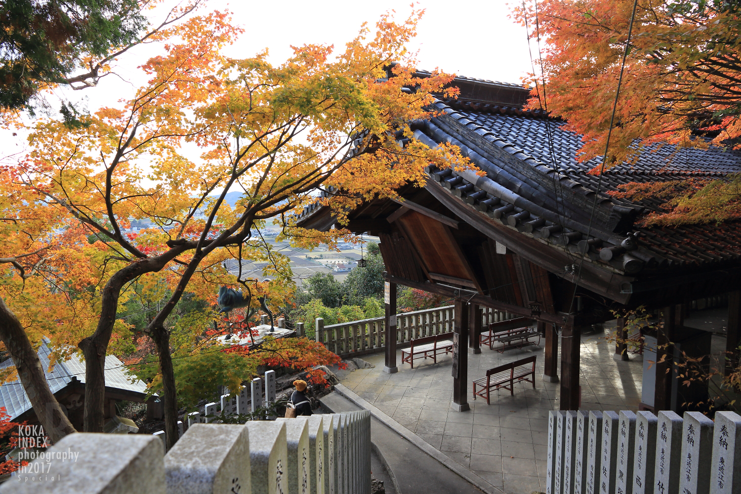 【Spectacular Views of Shiga】Taro-bo Shrine in Higashiomi Feels Like a Small Tibetan Temple(Potala Palace)